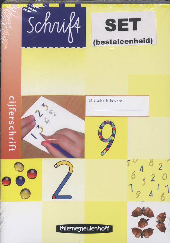 Schrift Cijferschrift 3 (set 5 ex)