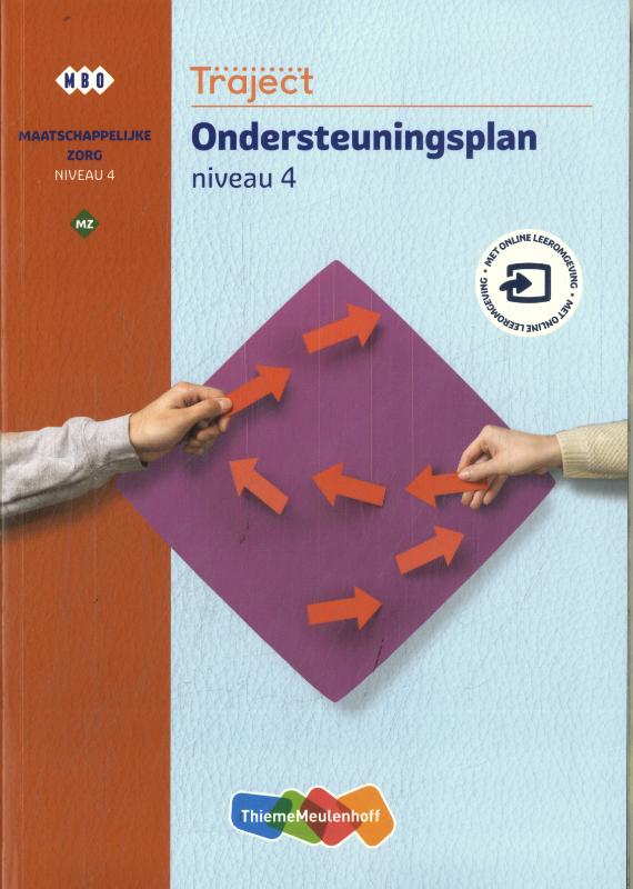 Traject MZ Ondersteuningsplan niveau 4 boek en online 1 jaar (KD2022)