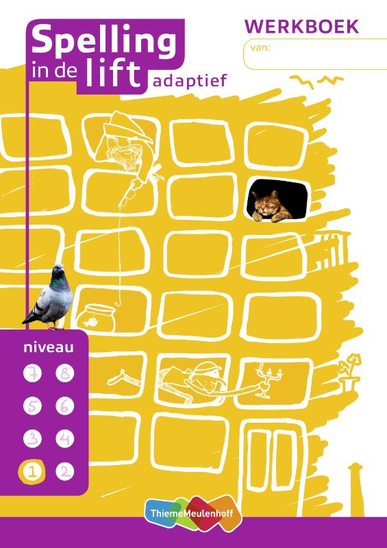 Spelling in de lift adaptief - werkboekjes niveau 1 (set van 5)