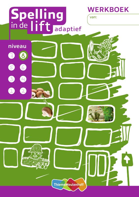 Spelling in de lift adaptief - werkboekjes niveau 8 (set van 5)