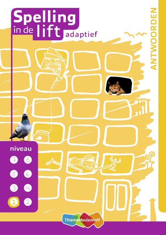 Spelling in de lift adaptief antwoorboekje niveau 1 t/m 8