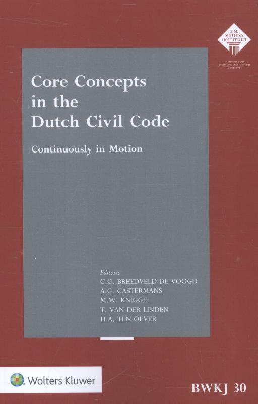 Core concepts in the Dutch civil code