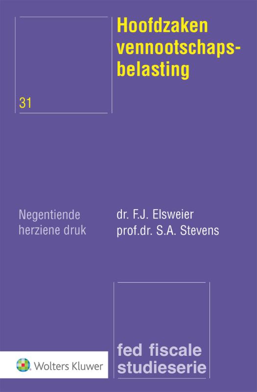 Hoofdzaken vennootschapsbelasting