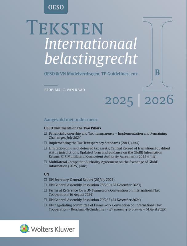 Teksten Internationaal belastingrecht 2025/2026