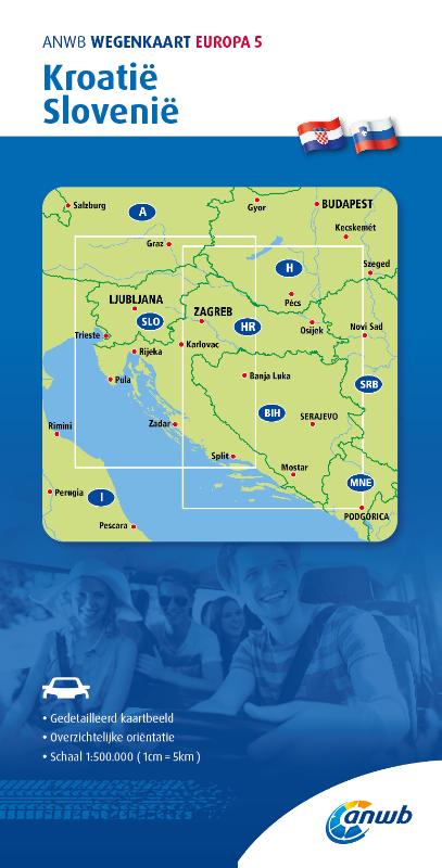 ANWB*Wegenkaart Europa 5. Kroatië/Slovenië