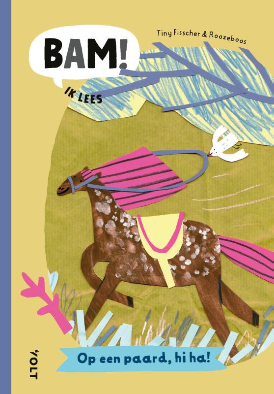 Ik lees: Op een paard, hi ha!