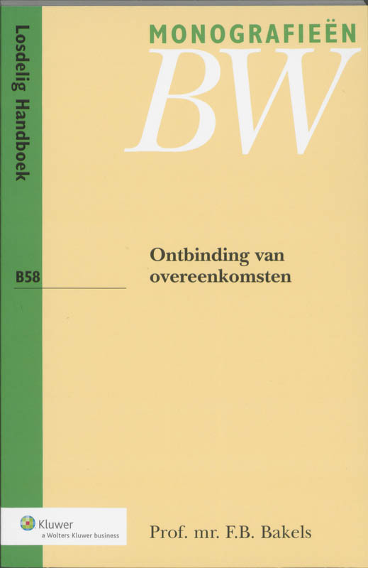 Ontbinding van overeenkomsten