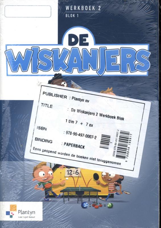De Wiskanjers 2 Werkboek Blok 7 - Editie 2018