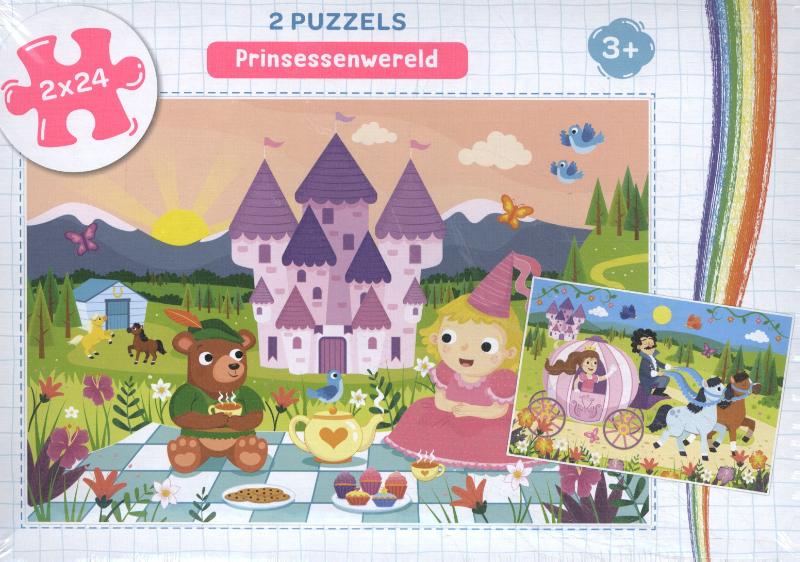 Prinsessenwereld - puzzel 2 x 24 stukjes