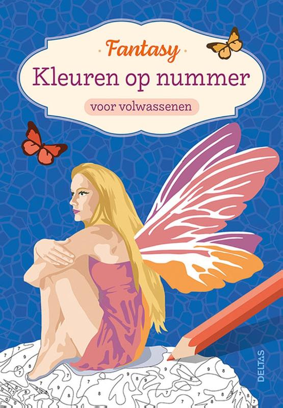 Kleuren op nummer voor volwassenen Fantasy