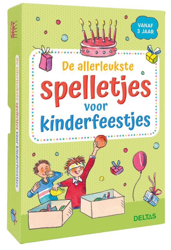 De allerleukste spelletjes voor kinderfeestjes (vanaf 3 jaar) - doos met kaarten