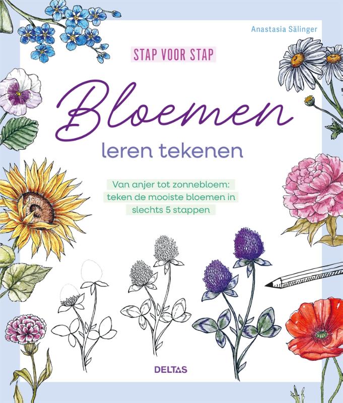 Stap voor stap bloemen leren tekenen