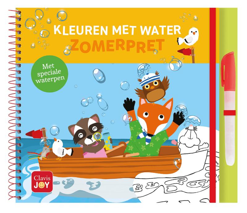 Kleuren met water. Zomerpret