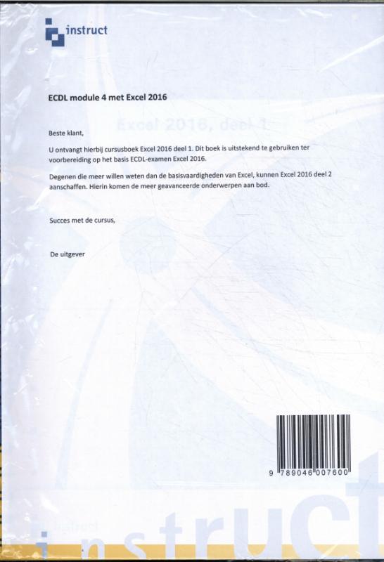 ECDL mod.4, Excel2016