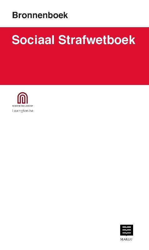 Sociaal Strafwetboek (Bronnenboek)