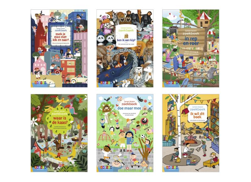 Pakket Leren lezen zoekboeken (6 titels)