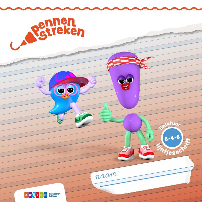 lijntjesschrift verbonden schrift (set 5 ex)