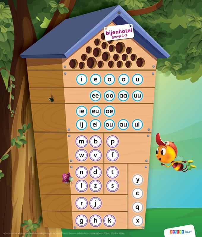 Poster Bijenhotel van Zoem (Zoem-versie)