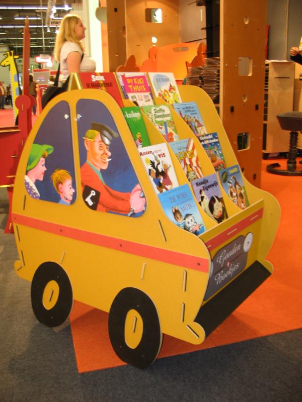 De gele taxi houten Gouden Boekjes Display 144 ex