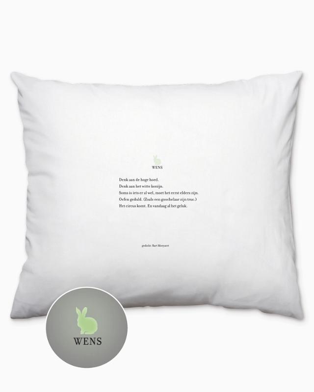 Plint Kussensloop 'Wens' Bart Moeyaert