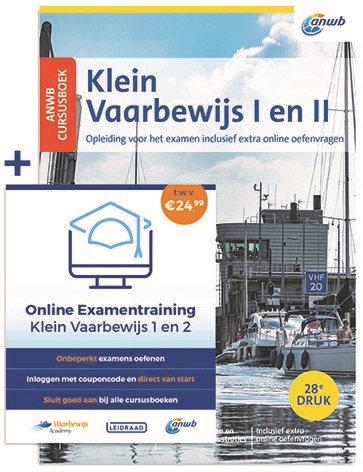 Cursusboek Klein Vaarbewijs I en II + Online Examentraining