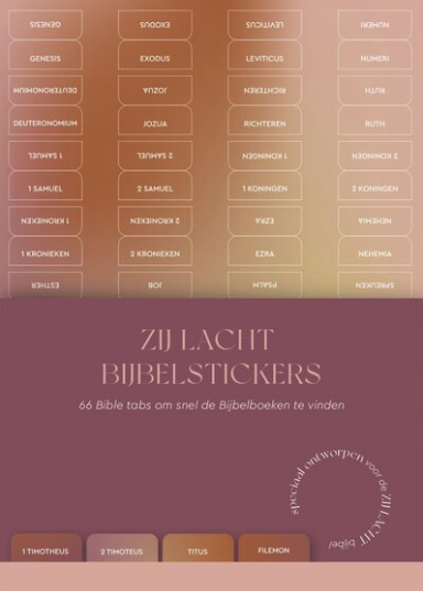 Zij Lacht bijbelstickers