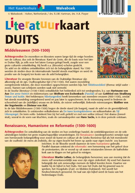 Literatuurkaart Duits