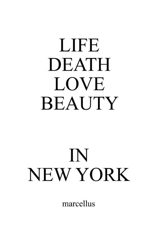 LIFE DEATH LOVE BEAUTY IN NEW YORK