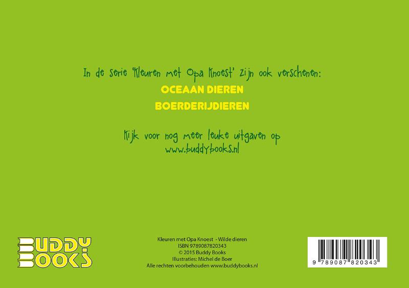 Kleuren met Opa Knoest - Wilde dieren - 5 ex.