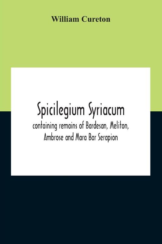 Spicilegium Syriacum
