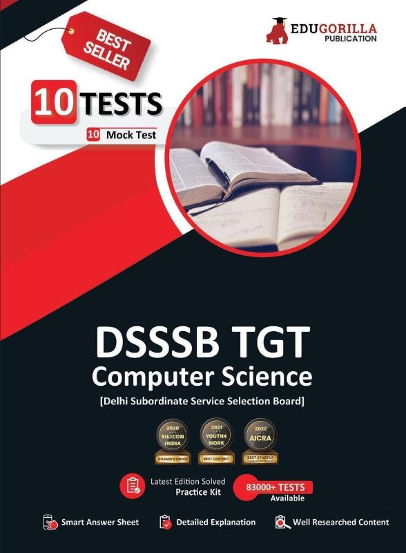 DSSSB TGT Computer Science Book 2023 (English Edition) - Trained Graduate Teacher - 10 Full Length Mock Tests (2000 Solved Questions) with Free Access to Online Tests