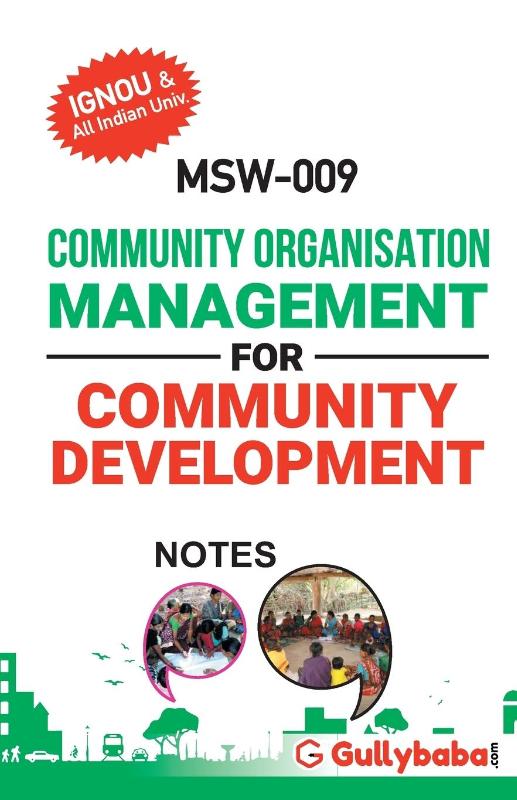 MSW-009 Community Organisation Management for Community Development