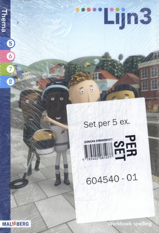Lijn 3 (editie 2) Spellingwerkboek Thema 5-8 (set van 5)