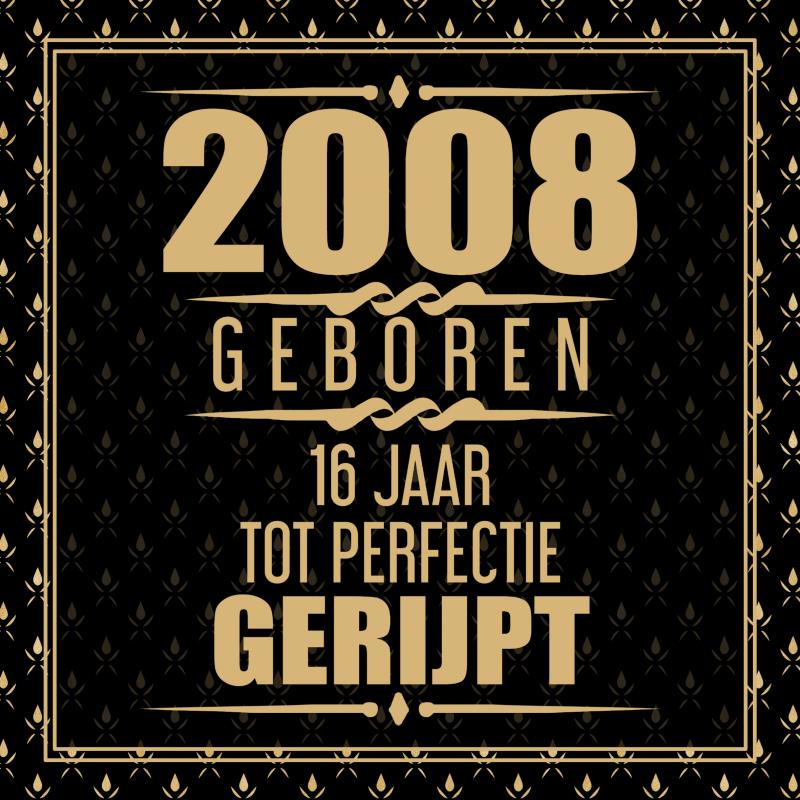 2008 Geboren 16 Jaar Tot Perfectie Gerijpt