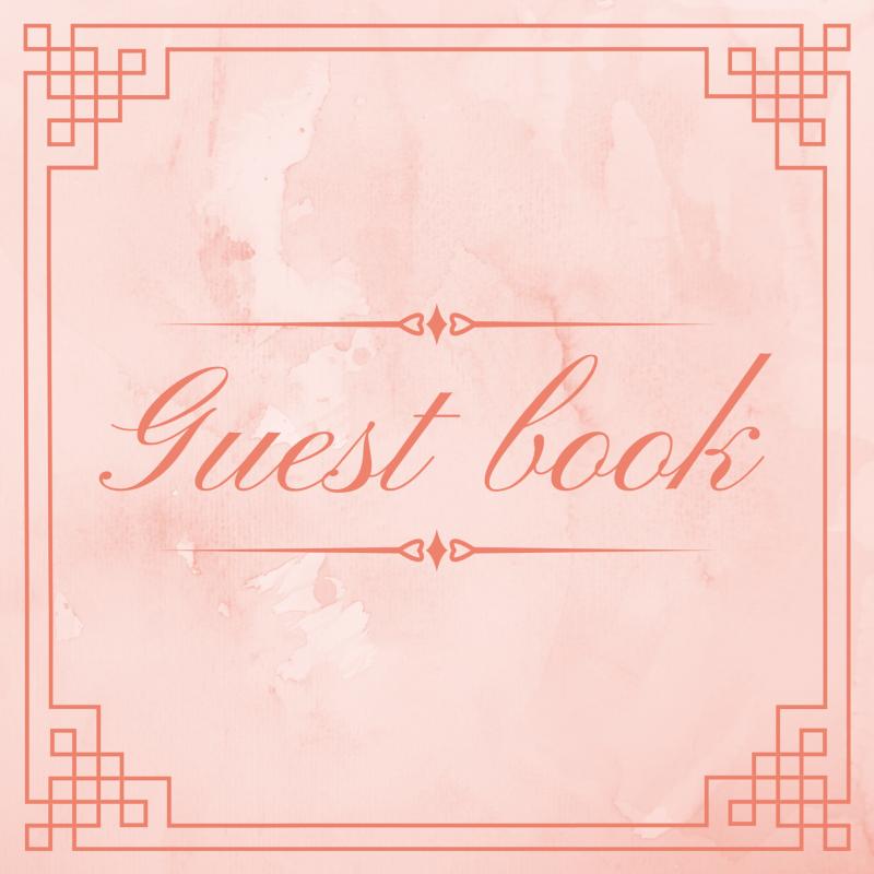 Aquarel Watercolor Gastenboek voor Huwelijk | Bruiloft | Verjaardag | Babyshower | Babyborrel | Verjaardag | Pensioen | Feest en meer