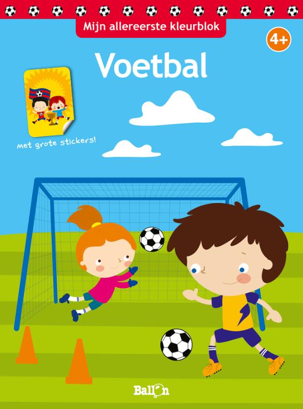 Mijn allereerste kleurblok voetbal