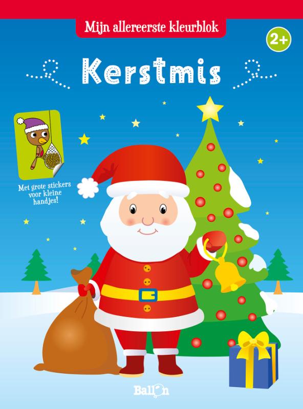 Kerstmis: Kleurblok met stickers
