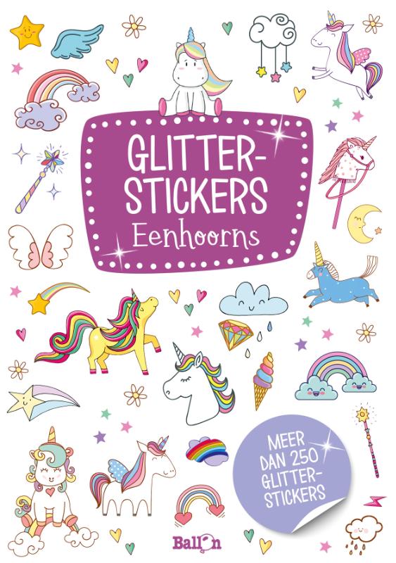 Glitterstickers Eenhoorns
