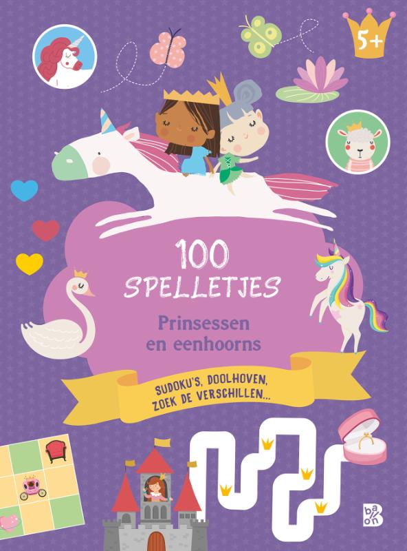 100 spelletjes 5+ Prinsessen en eenhoorns