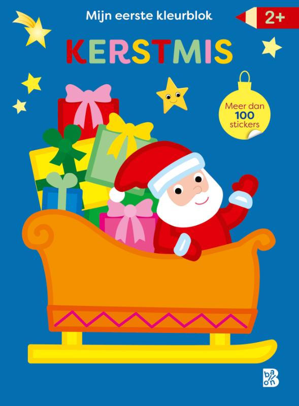 Mijn allereerste kleurblok met stickers: Kerstmis