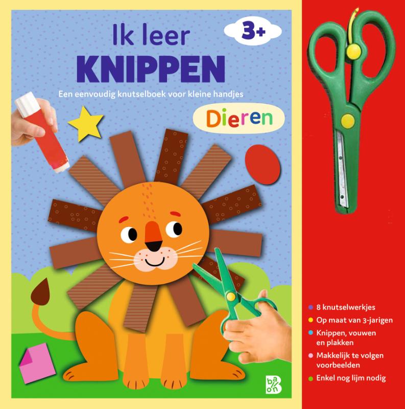 Knutselboek met schaartje: Dieren