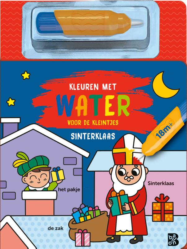 Kleuren met water voor de kleintjes: Sinterklaas