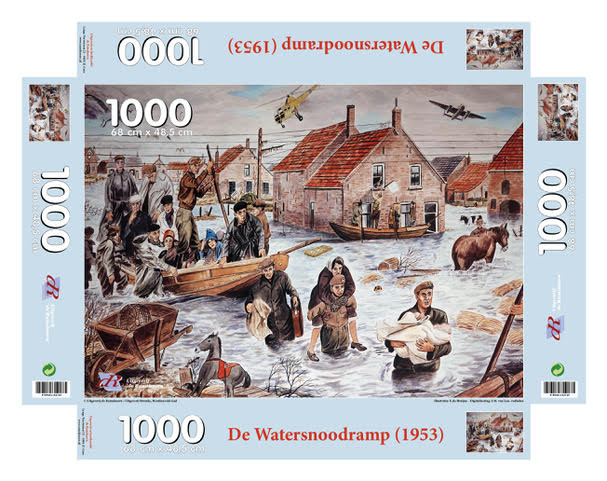 Puzzel De Watersnoodramp (1953) blauw
