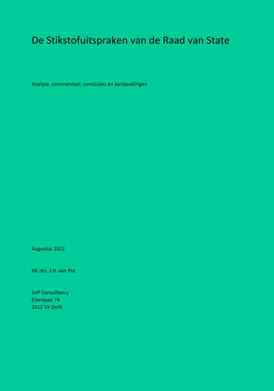 De Stikstofuitspraken van de Raad van State