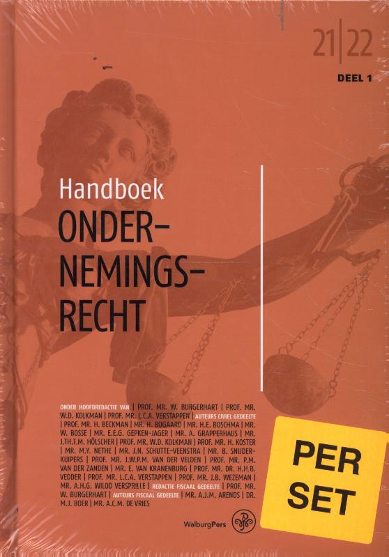Handboek Ondernemingsrecht 2021-2022 (set)