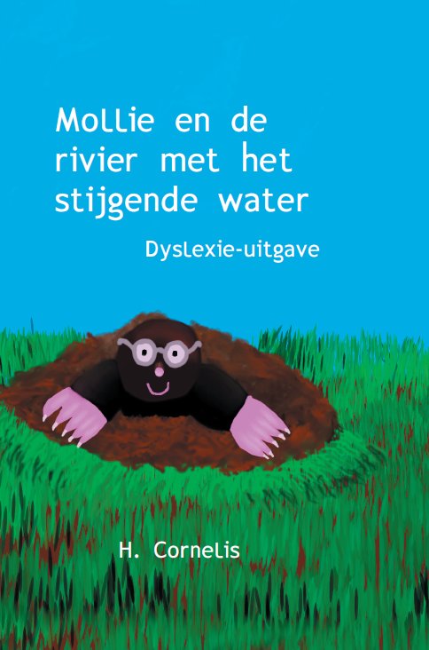 Mollie en de rivier met het stijgende water