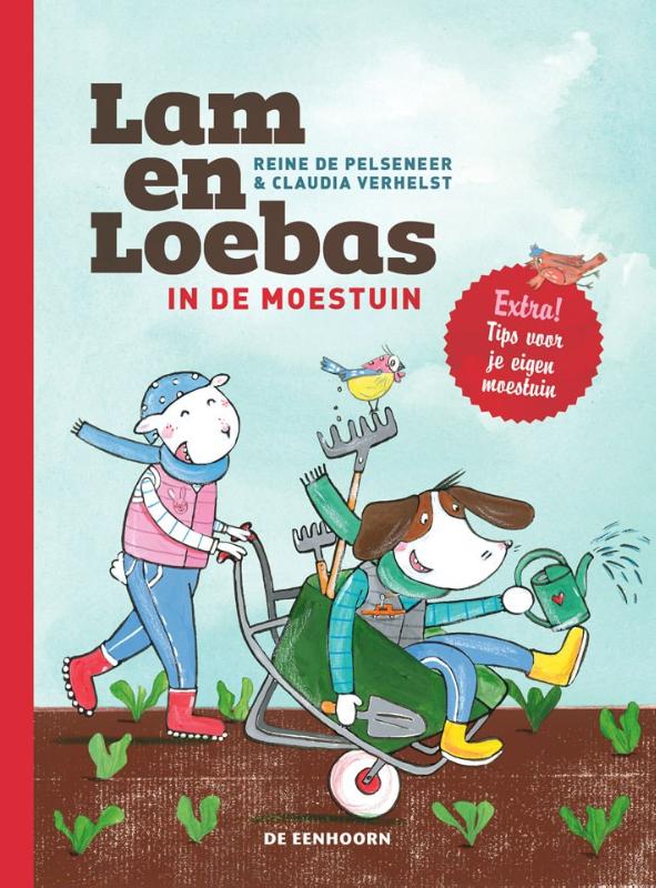 Lam en Loebas in de moestuin