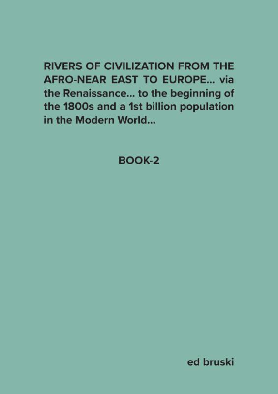 Rivers of Civilization from the Afro-Near East to Europe... via the Renaissance... to the biginning of the 1800s and a 1st billion population in the Modern World...