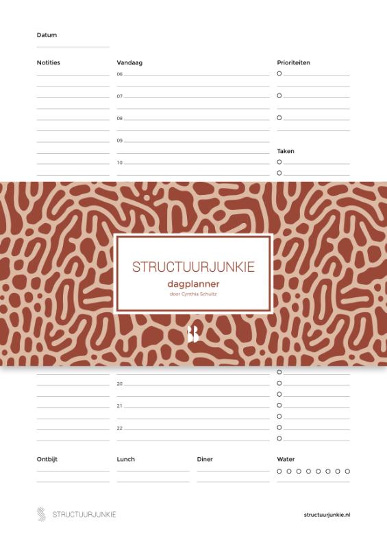 De Structuurjunkie Dagplanner