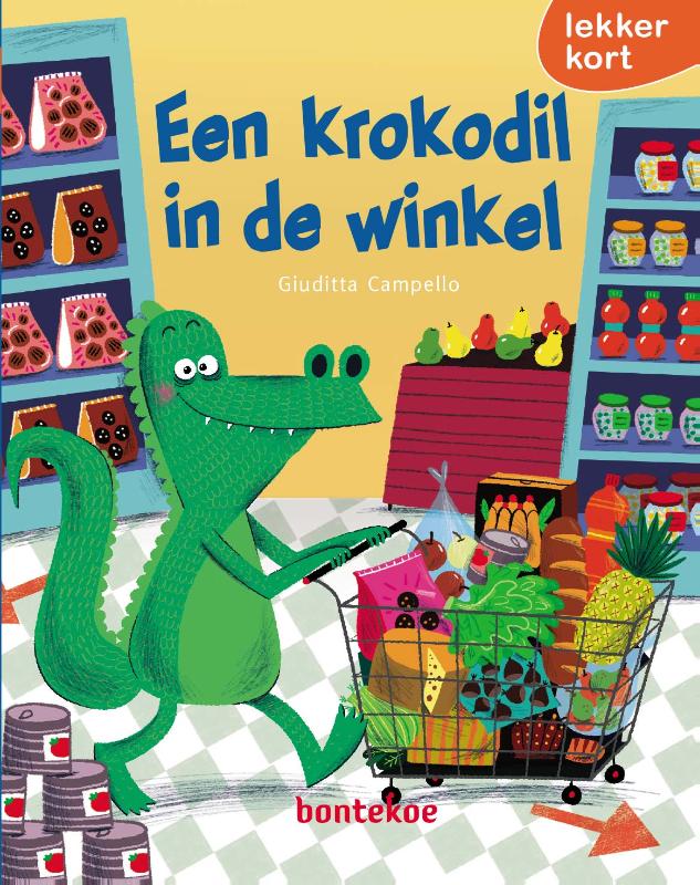 Een krokodil in de winkel